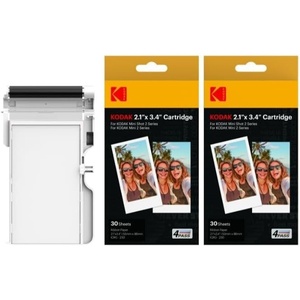 KODAK 4PASS 2×3” Cartridge Refill, 60 Sheets, Mini 2 & Mini Shot 2(white)