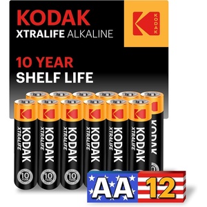 KODAK AAA Alkaline Batteries (60 Pack) Triple A Battery, LR03, 1.5V(12 x AA Batteries)