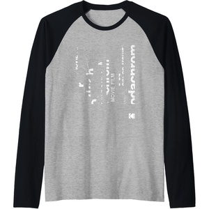 KODAK Kodachrome Art White Raglan Baseball Tee(Black/Athletic Heather)