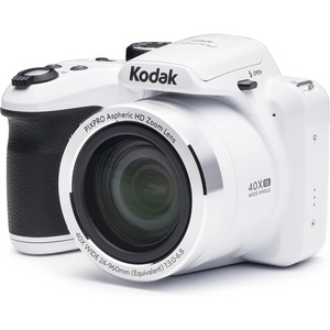 KODAK PIXPRO Astro Zoom AZ401-RD 16MP Point & Shoot Digital Camera with 40X Optical Zoom and 3″ LCD (Red)(White)