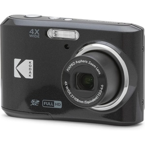KODAK PIXPRO FZ45 16MP Compact Digital Camera, 4X Optical Zoom, AA, Red(Black)