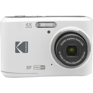 KODAK PIXPRO FZ45 16MP Compact Digital Camera, 4X Optical Zoom, AA, Red(White)