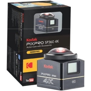 KODAK PIXPRO SP360 4K Aerial Pack, 360 Degree VR Action Camera, Black(Premier Pack)