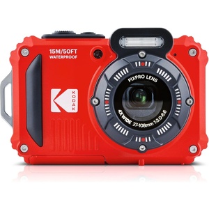 KODAK PIXPRO WPZ2 16MP Waterproof Digital Camera, 15m, 4X Zoom, Red(Red)