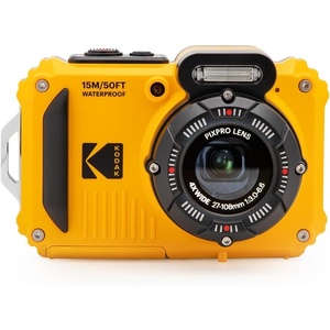 KODAK PIXPRO WPZ2 16MP Waterproof Digital Camera, 15m, 4X Zoom, Red(Yellow)