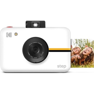KODAK Step Instant Camera With 10MP Image Sensor, Zink Zero Ink Technology (White) Bundle: Photo Album, Case, 20 Pack Zink Paper, Markers, Stickers(White)