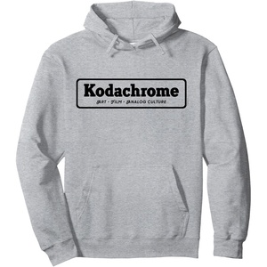 Kodachrome Logo – Black Pullover Hoodie(Heather Grey)