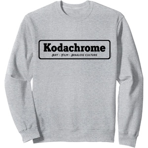 Kodachrome Logo Design – Black Sweatshirt(Heather Grey)