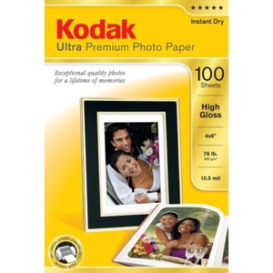 Kodak 8505141 4-Inch X 6-Inch Ultra Premium Photo Paper High Gloss (100 Sheets)