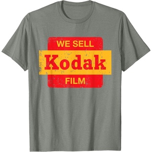 Vintage ‘We Sell Kodak Film’ Retail Sign Design T-Shirt Small(Olive Heather)