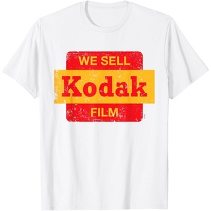 Vintage ‘We Sell Kodak Film’ Retail Sign Design T-Shirt Small(White)