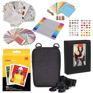 Zink Kodak 3×4 Premium Zink Photo Paper (40 Pack) Accessory Kit with Photo Album, Case, Stickers, Markers